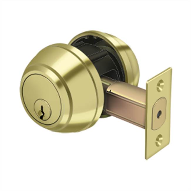 Deltana - Double Deadbolt GR1 - Polished Brass