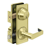 Deltana - Intercon. Lock GR2, Passage w/ Claredon Lever - Polished Brass