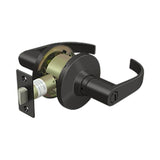 Deltana - Comm, Privacy Standard Grade 2, Curved Lever - Oil-rubbed Bronze