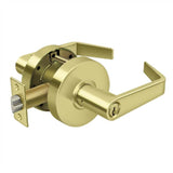Deltana - Comm. Classroom Standard GR2, Clarendon w/CYL - Polished Brass