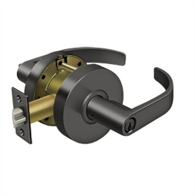 Deltana - Comm. Entry Standard GR2, Curved w/ Cyl - Oil-rubbed Bronze