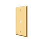 Deltana - Switch Plate, Cable Cover Plate - PVD Polished Brass