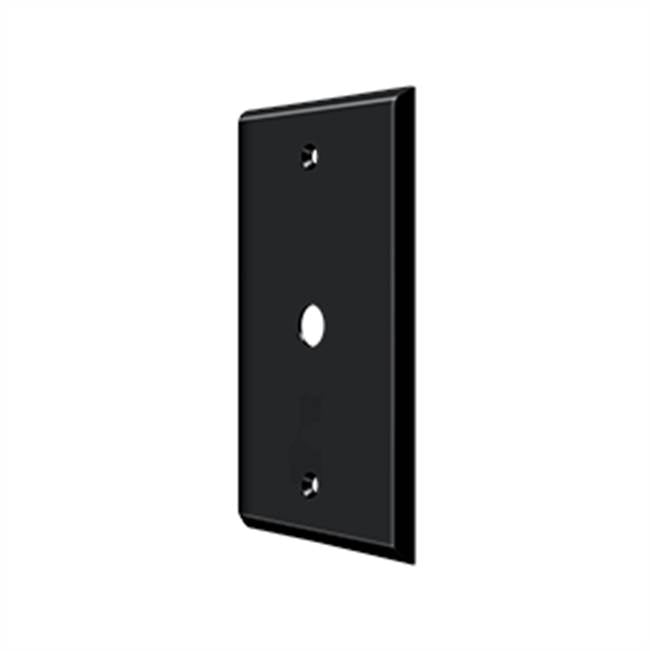 Deltana - Switch Plate, Cable Cover Plate - Paint Black