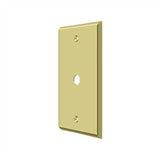 Deltana - Switch Plate, Cable Cover Plate - Polished Brass