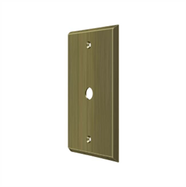 Deltana - Switch Plate, Cable Cover Plate - Antique Brass