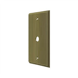 Deltana - Switch Plate, Cable Cover Plate - Antique Brass