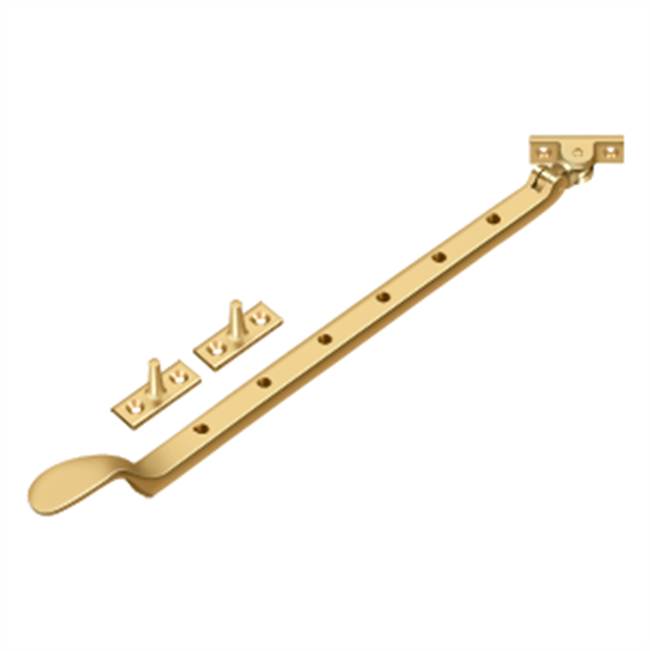 Deltana - 13'' Colonial Casement Stay Adjuster - PVD Polished Brass