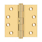 Deltana - 4'' x 4'' Square Hinges - PVD Polished Brass