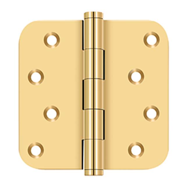 Deltana - 4'' x 4'' x 5/8'' Radius Hinge / Zig-Zag - PVD Polished Brass