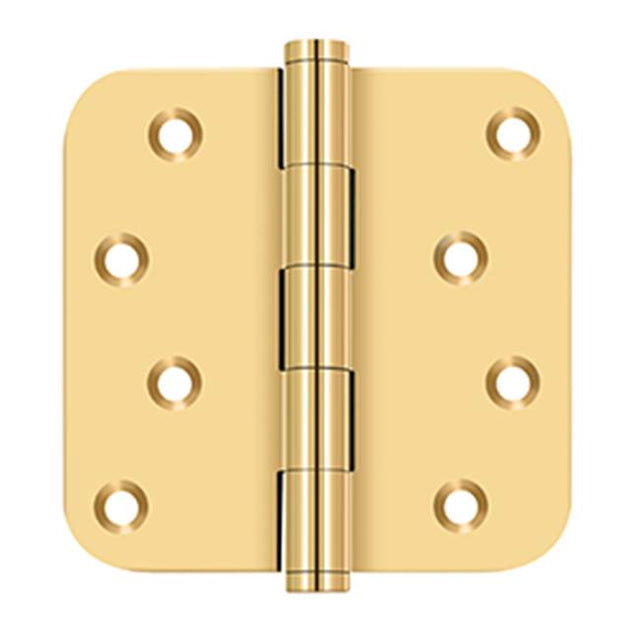Deltana - 4'' x 4'' x 5/8'' Radius Hinge / Zig-Zag - PVD Polished Brass
