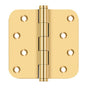 Deltana - 4'' x 4'' x 5/8'' Radius Hinge / Zig-Zag - PVD Polished Brass