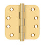 Deltana - 4'' x 4'' x 5/8'' Radius Hinges - PVD Polished Brass