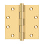 Deltana - 4-1/2'' x 4-1/2'' Square Hinges - PVD Polished Brass