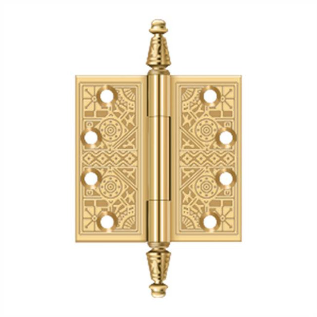 Deltana - 4'' x 4'' Square Hinges - PVD Polished Brass