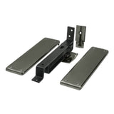 Deltana - Spring Hinge, Double Action w/ Solid Brass Cover Plates - Antique Nickel