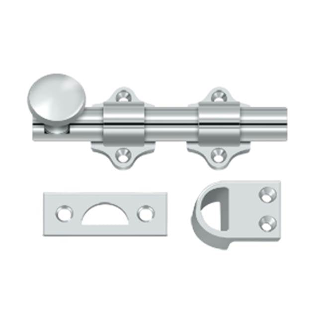 Deltana - 4'' Dutch Door Bolt, HD - Polished Chrome