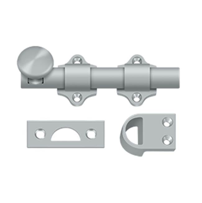 Deltana - 4'' Dutch Door Bolt, HD - Brushed Chrome