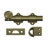 Deltana - 4'' Dutch Door Bolt, HD - Antique Brass