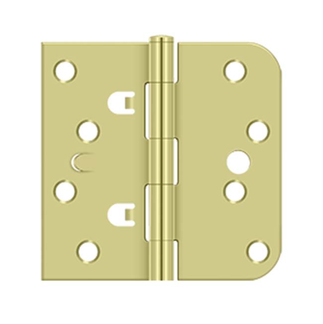 Deltana - 4'' x 4'' x 5/8'' x SQ Hinge - Polished Brass
