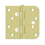Deltana - 4'' x 4'' x 5/8'' x SQ Hinge - Polished Brass