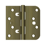 Deltana - 4'' x 4'' x 5/8'' x SQ Hinge - Antique Brass