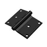 Deltana - 3'' x 3-1/2'' Half Surface Hinge - Paint Black