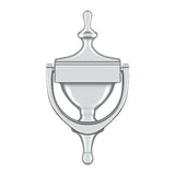 Deltana - Door Knocker, Victorian - Polished Chrome