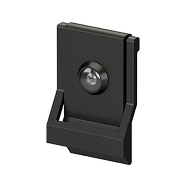 Deltana - Modern Door Knocker, UL Listed Viewer, Solid Brass - Oil-rubbed Bronze