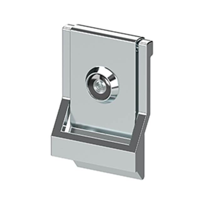 Deltana - Modern Door Knocker, UL Listed Viewer, Solid Brass - Polished Chrome