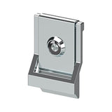Deltana - Modern Door Knocker, UL Listed Viewer, Solid Brass - Polished Chrome