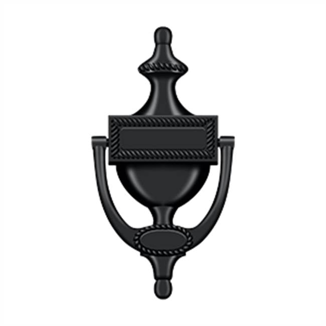 Deltana - Door Knocker, Victorian Rope - Paint Black
