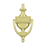 Deltana - Door Knocker, Victorian Rope - Polished Brass