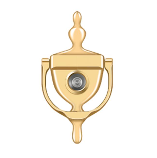Deltana - Door Knocker-Viewer - PVD Polished Brass