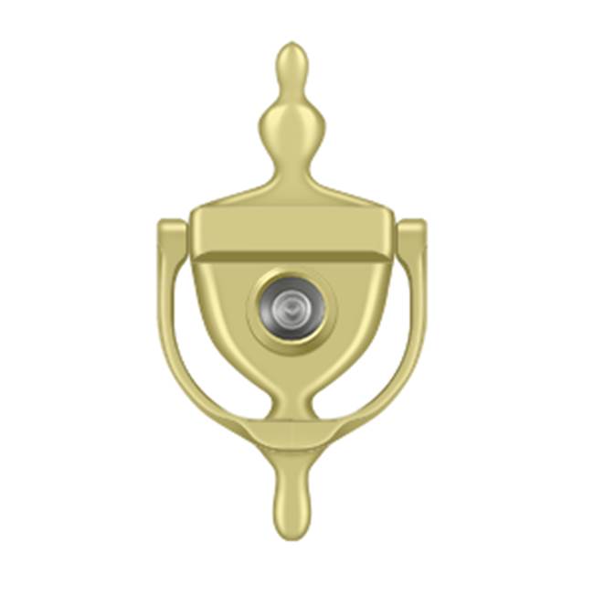 Deltana - Door Knocker-Viewer - Polished Brass