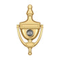 Deltana - Door Knocker-Viewer, Victorian Rope - PVD Polished Brass
