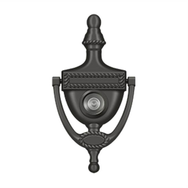 Deltana - Door Knocker-Viewer, Victorian Rope - Oil-rubbed Bronze