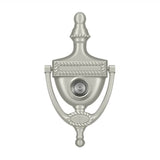 Deltana - Door Knocker-Viewer, Victorian Rope - Brushed Nickel