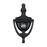 Deltana - Door Knocker-Viewer, Victorian Rope - Paint Black