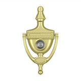 Deltana - Door Knocker-Viewer, Victorian Rope - Polished Brass