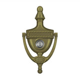 Deltana - Door Knocker-Viewer, Victorian Rope - Antique Brass