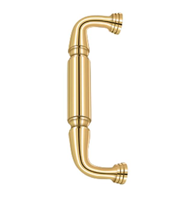 Deltana - Door Pull without Rosette, 8'' - PVD Polished Brass