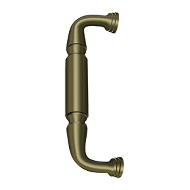 Deltana - Door Pull without Rosette, 8'' - Antique Brass