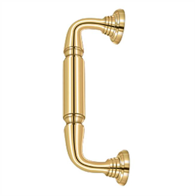 Deltana - Door Pull w/ Rosette, 8'' - PVD Polished Brass