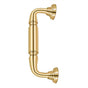 Deltana - Door Pull w/ Rosette, 8'' - PVD Polished Brass