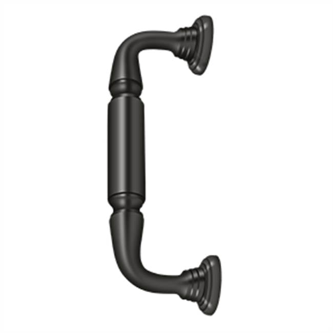 Deltana - Door Pull w/ Rosette, 8'' - Oil-rubbed Bronze