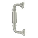 Deltana - Door Pull w/ Rosette, 8'' - Brushed Nickel
