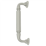 Deltana - Door Pull w/ Rosette, 10'' - Brushed Nickel
