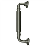 Deltana - Door Pull w/ Rosette, 10'' - Antique Nickel