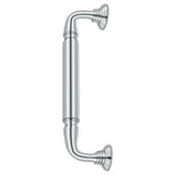 Deltana - Door Pull w/ Rosette, 10'' - Polished Chrome