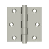 Deltana - 3'' x 3'' Square Hinge - Brushed Nickel